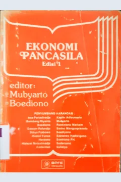 Cover Ekonomi Pancasila, Editor, Mubyarto, Boediono
