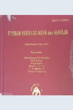 Cover Tumbuh kembang anak dan remaja, buku ajar 2