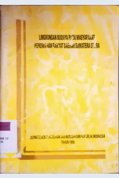 Cover Lingkungan budaya pada masyarakat perumahan rakyat daerah Sumatra Utara