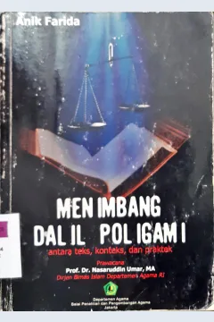 Cover Menimbang dalil poligami :  antara teks, konteks dan praktek, / Anik Farida ; editor, Rudy Sahabuddin