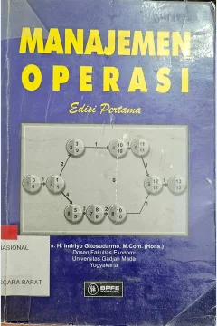 Cover Manajemen operasi / Indriyo Gitosudarmo