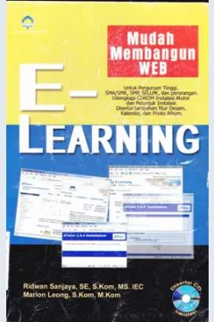 Cover Mudah membangun web situs e learning (tutorial praktisi) / Ridwan Sanjaya, SE.,S.kOM,MS.IIEC