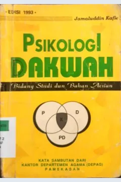 Cover Psikologi Dakwah, Bidang Studi dan Bahan Acuan / Jamaluddin kafie