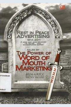Cover Rest in peace advertising (1729-2010) :  killed by the power of word of mouth marketing / Sumardy, Marlin Silviana, Melina Melone