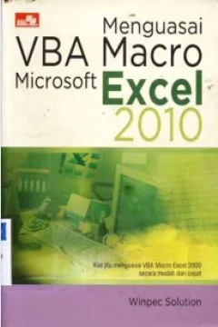 Cover Menguasai VBA macro microsoft excel 2010