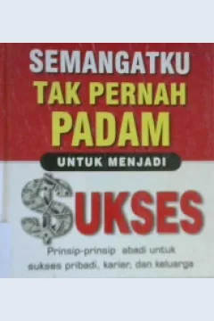 Cover Semangatku tak pernah padam untuk menjadi sukses / Jim Clemmer; Alih bahasa, Drs. Arvin Saputra; Editor, Drs. R. Suyoto Bakir