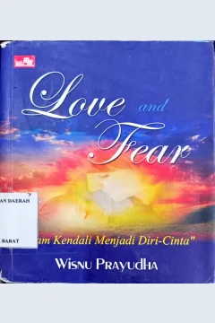 Cover Love and fear, enam kendali menjadi diri cinta, Wisnu Arayudha