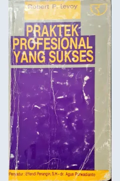 Cover Praktek profesional yang sukses / Robert P. Levoy