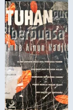 Cover Tuhanpun berpuasa / Emha Ainun Nadjib