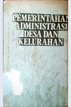 Cover Pemerintahan desa dan kelurahan