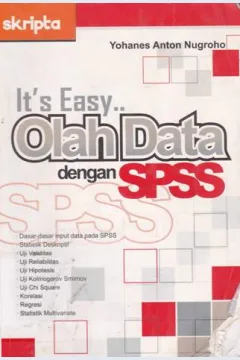 Cover It's Easy olah data dengan SPSS / Yohanes Anton Nugroho; editor  Aulya Rachmawati