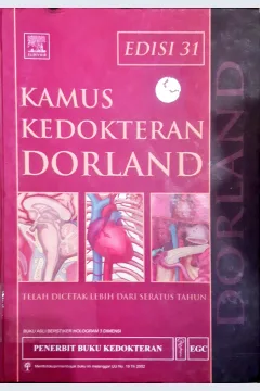 Cover Kamus kedokteran dorland edisi 31 / W.A.Newman Dorland; alih bahasa, dr. Retna Neary Elseria...(et al); editor bahasa indonesia, Albertus Agung Manode...(et al)