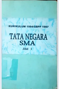 Cover Tata Negara Sma, Ilmu-ilmu Sosial, C.S.T Kansil