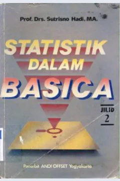 Cover Statistik dalam Basica II, Strisno Hadi