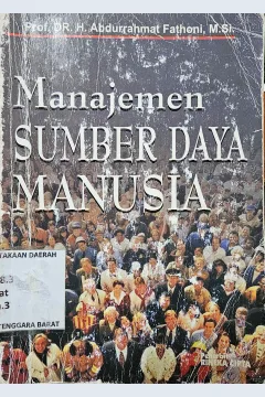 Cover Manajemen sumber daya manusia / Abdurrahmat Fathoni
