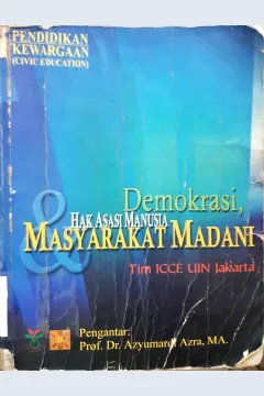 Cover Demokrasi hak asasi manusia msyarakat madni / Tim Icce UIN Jakarta