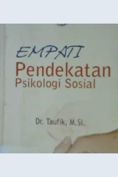 Cover empat pendekatan psikologi sosial / Dr. Taufik, M.Si