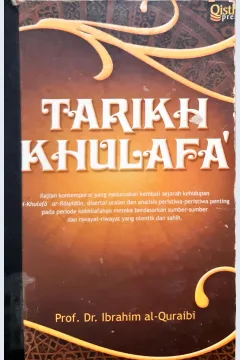 Cover Tarikh khulafa' / Prof. Dr. Ibrahim al-Quraibi; Penerjemah, Faris Khaerul Anam