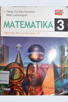 Cover Matematika 3 SMP dan MTs untuk kelas IX / Tatang Yuli Eko Siswono, Netti Lastiningsih; editor, Daisy Natalia