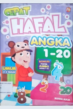 Cover Cepat hafal angka 1 - 20 / Runna Aulia; penyunting, Ardhika Verdianata