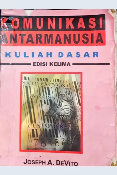 Cover Komunikasi antarmanusia / Joseph A.DeVito, alih bahasa,Ir.Agus Maulana MSM