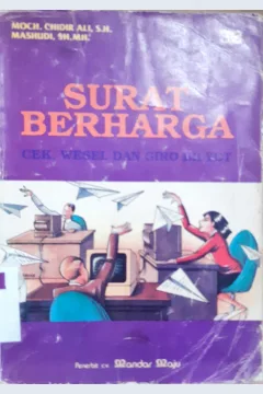 Cover Surat berharga : Cek, Wesel dan Giro Bilyet / Moch. Chidir Ali ,SH, Mashudi, SH.,MH