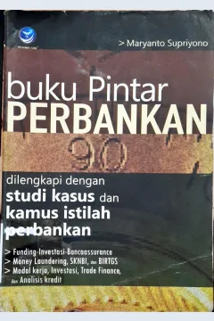 Cover Buku pintar perbankan / Maryanto Supriyono ; editor, Arie Prabawati