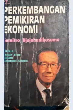Cover Perkembangan pemikiran ekonomi :  Buku 1 dasar teori dalam ekonomi umum / Sumitro Djojohadikusumo