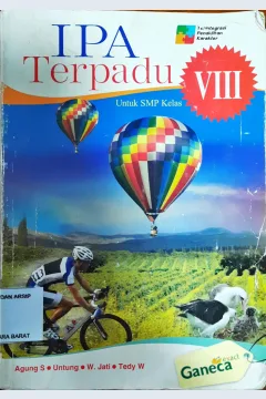 Cover IPA terpadu untuk SMP/MTS kelas VIII / Tedy Wibowo, Agung Sulistyo