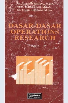 Cover Dasar-dasar operations research / Drs.Pangestu Subagyi, M.B.A