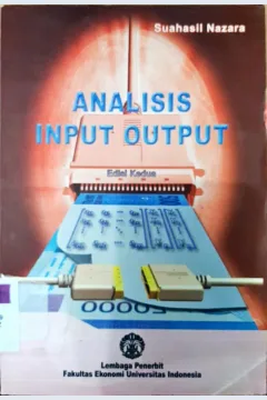 Cover Analisis Input Output / Suahasil Nazara, Ph.D.