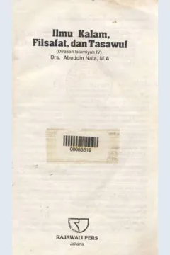 Cover Ilmu kalam, filsafat, dan tasawuf / Drs. Abuddin Nata, M.A.