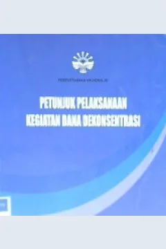 Cover Petunjuk Pelaksanaan Kegiatan Dana Dekonsentrasi