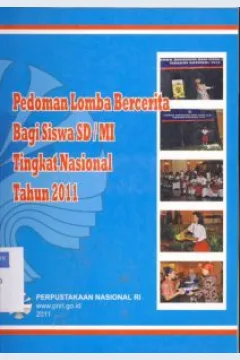 Cover Pedoman Lomba Bercerita Bagi Siswa SD/ MI Tingkat Nasional Tahun 2011