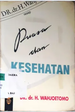 Cover Puasa dan Kesehatan / DR.dr.H.Wahjoetomo