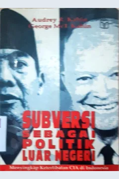 Cover Subversi sebagai politik luar negeri / Audrey R. Kahin