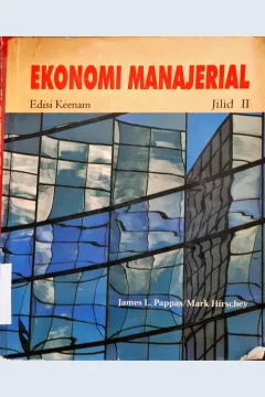 Cover Ekonomi Manajerial jilid II / James L. Pappas