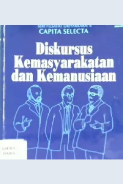 Cover Diskursus kemasyarakatan dan kemanusiaan / Penyunting R. Bambang Rusdianto... [et.al]