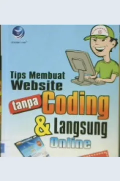 Cover Tips membuat website tanpa coding dan langsung online / Moch Luthfi Rahmadi