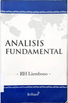 Cover Analisis fundamental / Rh . Liembono .