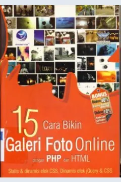 Cover Lima belas cara bikin galeri foto omline dengan PHP dan HTML / Editor Th. Arie Prabawati