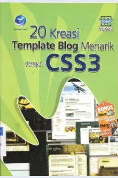 Cover Dua puluh  kreasi template blog menarik dengan CSS3