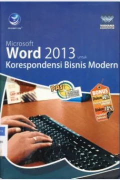 Cover Microsoft word 2013 untuk korespondensi bisnis modern / editor: Seno