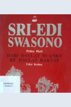 Cover Dari daulat tuanku ke daulat rakyat :  Pembangunan manusia / Sri Edi Swasono: H. Rosihan Anwar