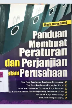 Cover Panduan membuat peraturan dan perjanjian dalam perusahaan / Much. Nurachmad