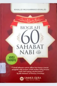 Cover Biografi enam puluh Sahabat Nabi / Khalid Muhammad Khalid