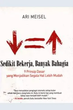 Cover Sedikit bekerja banyak bahagia :  9 prinsip dasar yang menjadikan segala hal lebih mudah / Ari Meisel ; Editor : Nunung Wiyanti