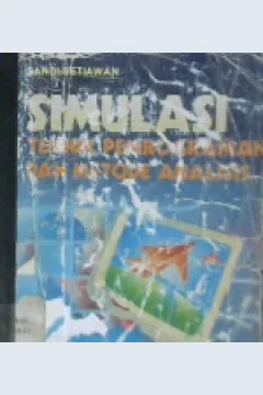Cover Simulasi :  Teknik pemrograman dan metode analisis / Setiawan, sandi