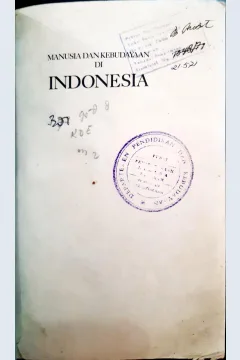 Cover Manusia dan kebudayaan di Indonesia. / Koencaraningrat