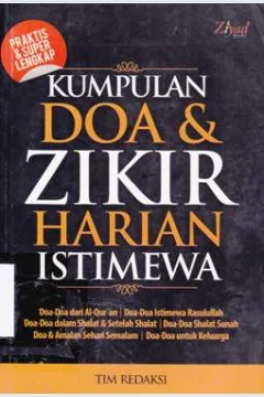 Cover Kumpulan Doa dan Zikir Harian Istimewa / penyunting, Alamin Rayyis; tata isi, Hemi Rian